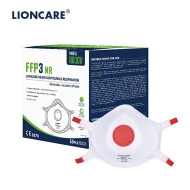 LIONCARE® чашкообразен FFP3 респиратор с клапани